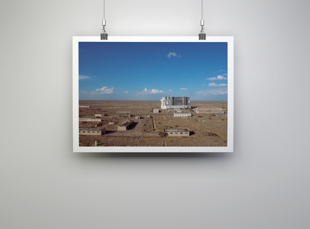 Tirage photo : Cosmodrome de Baïkonour, les mystérieux bâtiments abandonnés de l'air soviétique
