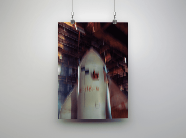 Poster 🚀 La fusée ENERGIA laissée à l'abandon dans le cosmodrome de Baïkonour - Edition limitée, numérotée et signée - Papier Glacé Supérieur 210 g/m²