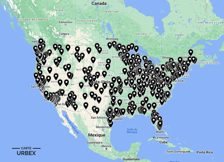 The Urbex United States Map 2025 is the result of all our research and information collected. With over 500 abandoned places listed across the US