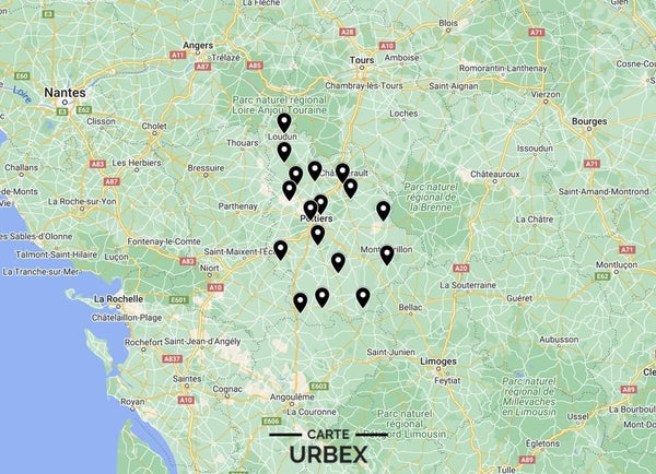 Carte Urbex Vienne (86) ➽ Découvrez tous les lieux abandonnés que nous avons répertoriés dans la Vienne sur une carte simple et pratique. Urbex Poitou-Charentes | Urbex Nouvelle-Aquitaine | Urbex Poitiers | Urbex Châtellerault | Urbex Buxerolles | Urbex Loudun | Urbex Saint-Benoît | Urbex Chauvigny