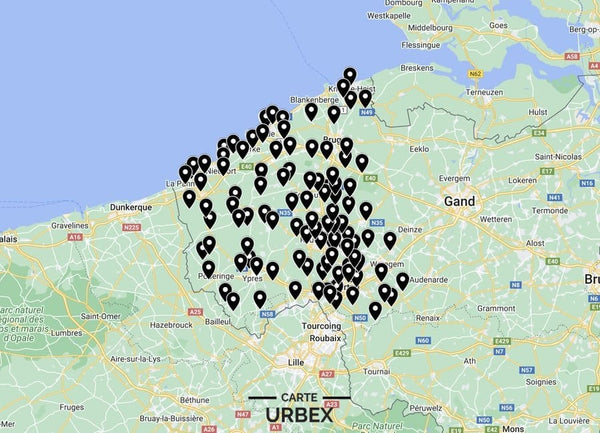 Carte Urbex Province de Flandre Occidentale Ouest (west flanders) ➽ Découvrez tous les lieux abandonnés que nous avons répertoriés sur une carte simple et pratique. Urbex Belgique | Urbex Belgium | Urbex Flamande | Urbex Audembourg | Urbex Blankenberghe | Urbex Bruges | Urbex Courtrai | Urbex Damme | Urbex Dixmude