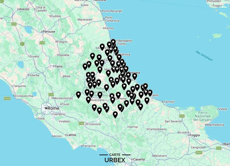 Mappa Urbex Abruzzo 2026 con 60 luoghi abbandonati tra Pescara, L’Aquila e Teramo. Scopri ville, fabbriche, castelli, hotel e spot urbex esclusivi.