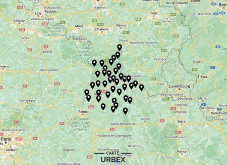 Carte Urbex Ardennes (08) ➽ Découvrez tous les lieux abandonnés que nous avons répertoriés en Ardennes sur une carte simple et pratique.