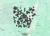 Abandoned places map of Arkansas with urbex spots around Little Rock and the Ozarks