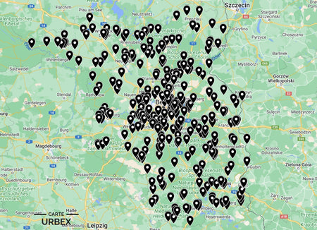 Karte Lost Place Brandenburg (Berlin) ➽ Entdecken Sie alle von uns gelisteten Lost Places in Deutschland auf einer einfachen und praktischen Karte.