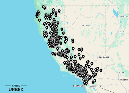 California urbex map with 600+ abandoned places from Los Angeles to the Mojave Desert