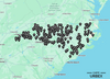 North Carolina urbex map with 550+ abandoned mills, tobacco warehouses and lost places