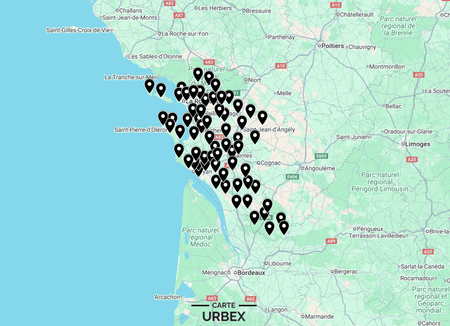 Carte Urbex Charente-Maritime (17) ➽ Découvrez tous les lieux abandonnés que nous avons répertoriés en Charente-Maritime sur une carte simple et pratique. Urbex Poitou-Charentes | Urbex La Rochelle | Urbex Saintes | Urbex Rochefort | Urbex Royan | Urbex Aytré | Urbex Saint-Jean-d'Angély | Urbex Tonnay-Charente