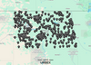 North Dakota abandoned places map with prairie ghost towns and urbex spots marked by GPS