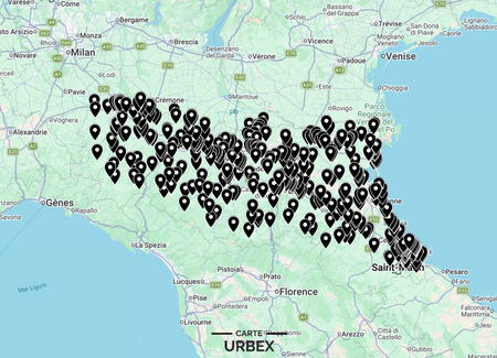 Mappa Urbex Emilia-Romagna con 400 spot di luoghi abbandonati tra Bologna, Rimini, Parma, Modena, Reggio Emilia, Ferrara e Ravenna