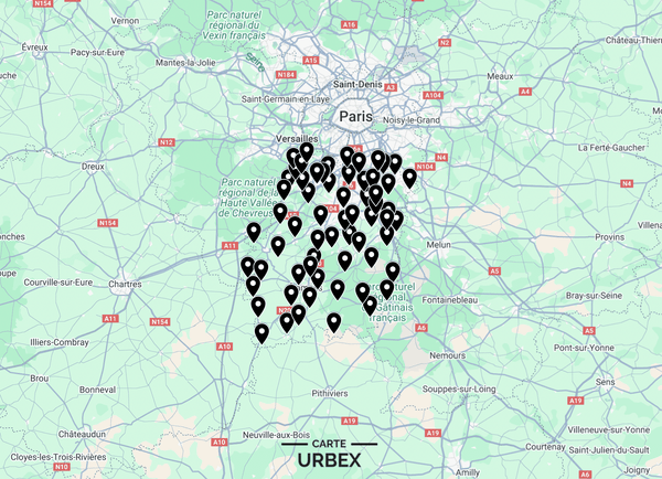 Carte Urbex Essonne (Évry-Massy)