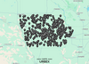 Iowa urbex map showing 430+ abandoned farms, schools and lost places with GPS coordinates