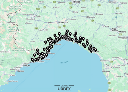 Mappa Urbex Liguria con 100 spot di luoghi abbandonati tra Genova, La Spezia, Savona, Imperia e Sanremo