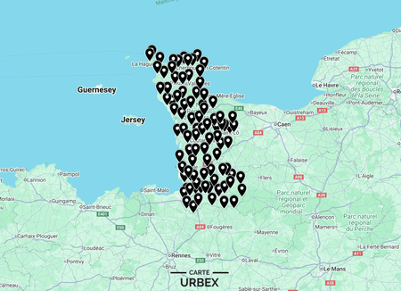 Carte Urbex Manche (50) ➽ Découvrez tous les lieux abandonnés que nous avons répertoriés dans la Manche sur une carte simple et pratique. Urbex Basse-Normandie | Urbex Normandie | Urbex Cherbourg-Octeville | Urbex Saint-Lô | Urbex Équeurdreville-Hainneville | Urbex Tourlaville | Urbex Granville | Urbex Coutances