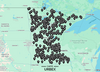Abandoned places map of Minnesota showing 490+ urbex spots, mills and mines with GPS pins
