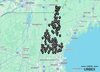 New Hampshire abandoned places map with 410+ urbex spots in the White Mountains and mill towns