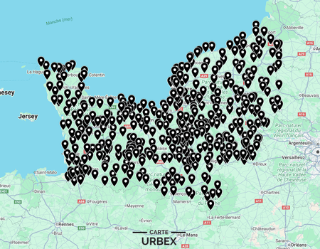 Carte Urbex Normandie ➽ Découvrez tous les lieux abandonnés que nous avons répertoriés dans la région Normandie sur une carte simple et pratique. Urbex Le Havre | Urbex Rouen | Urbex Caen | Urbex Cherbourg-en-Cotentin | Urbex Evreux | Urbex Dieppe | Urbex Sotteville-Lès-Rouen | Urbex Saint-Etienne-du-Rouvray