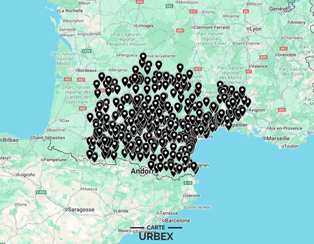 Carte Urbex Occitanie ➽ Découvrez tous les lieux abandonnés que nous avons répertoriés dans la région Occitanie sur une carte simple et pratique. Urbex Languedoc-Roussillon | Urbex Toulouse | Urbex Montpellier | Urbex Nîmes | Urbex Perpignan | Urbex Béziers | Urbex Montauban | Urbex Narbonne | Urbex Albi