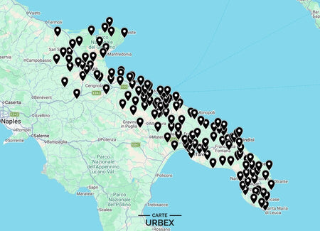 Mappa Urbex Puglia 2026 con 140 luoghi abbandonati tra Bari, Lecce e Taranto. Scopri ville, fabbriche, castelli, hotel e luoghi urbex esclusivi.