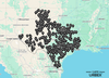 Texas urbex map showing 600+ abandoned places from Houston and Dallas to West Texas