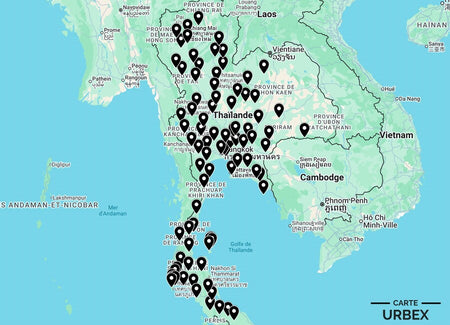 Explore 100+ abandoned places in Thailand with the urbex map. Discover hidden locations and start your urban exploration adventure today.