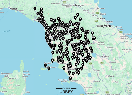 Mappa Urbex Toscana con 250 spot di luoghi abbandonati tra Firenze, Pisa, Siena, Livorno, Lucca, Arezzo e Grosseto