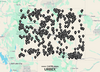 Wyoming urbex map showing 400+ ghost towns, ranches and abandoned places with GPS coordinates