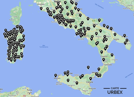 Carte Urbex Italie Sud + Sardaigne - Mappa Urbex Italia Sud + Sardegna ➽ Scopri tutti i luoghi abbandonati che abbiamo elencato su una mappa semplice e pratica.