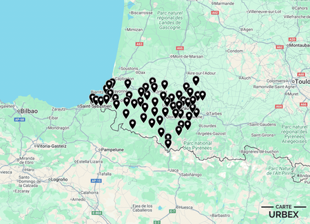 Carte Urbex Pyrénées-Atlantiques (64) ➽ Découvrez tous les lieux abandonnés que nous avons répertoriés dans les Pyrénées-Atlantiques sur une carte simple et pratique. Urbex Aquitaine | Urbex Nouvelle-Aquitaine | Urbex Pau | Urbex Bayonne | Urbex Anglet | Urbex Biarritz | Urbex Hendaye | Urbex Saint-Jean-de-Luz